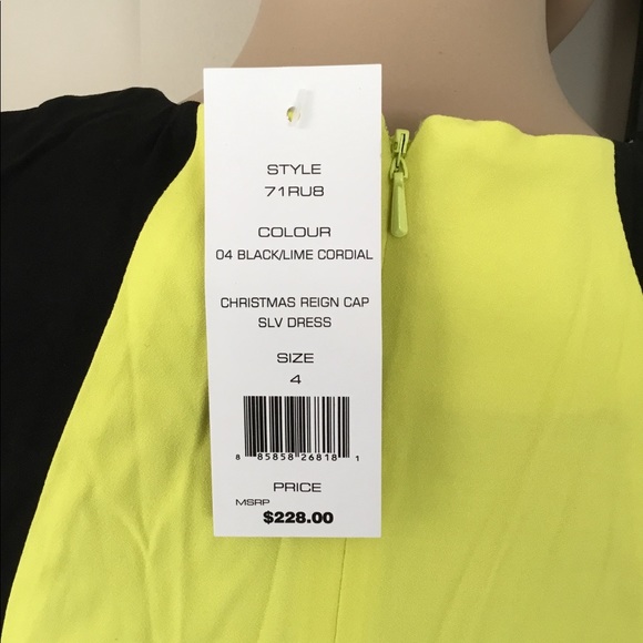 French connect black lime dress - Picture 5 of 5